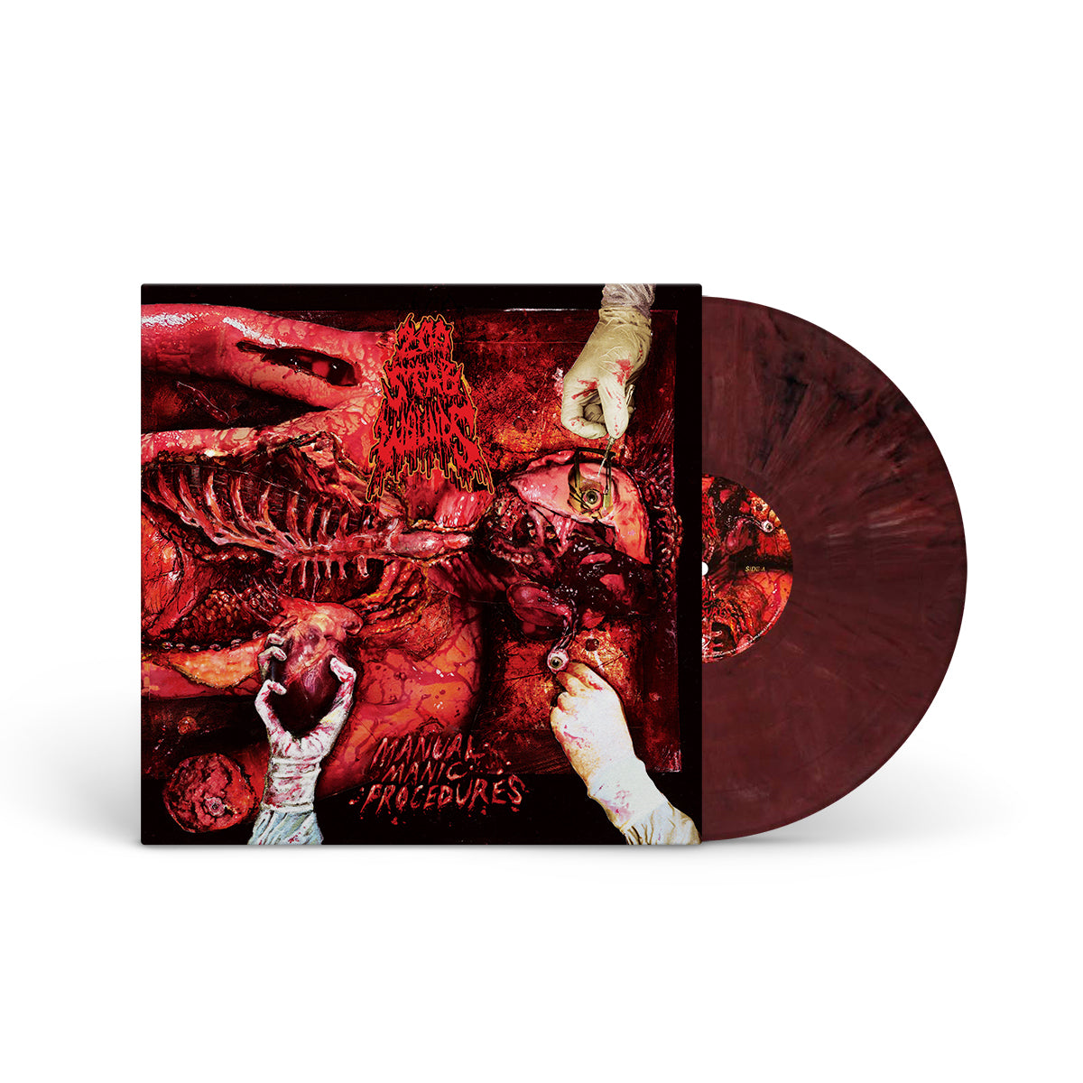 200 STAB WOUNDS &quot;Manual Manic Procedures&quot; LP DARK LIVER MARBLED