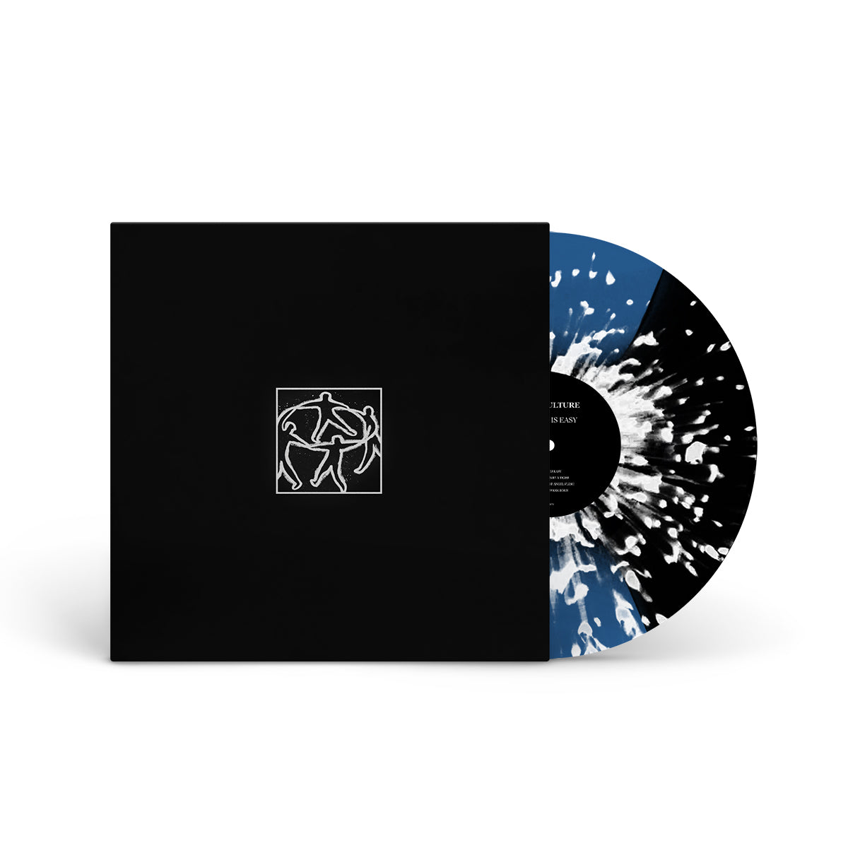 AGRICULTURE &quot;Circle Chant/Living Is Easy&quot; 12&quot; MOONPHASE BLACK BLUE W WHITE SPLATTER (EG EXCLUSIVE)