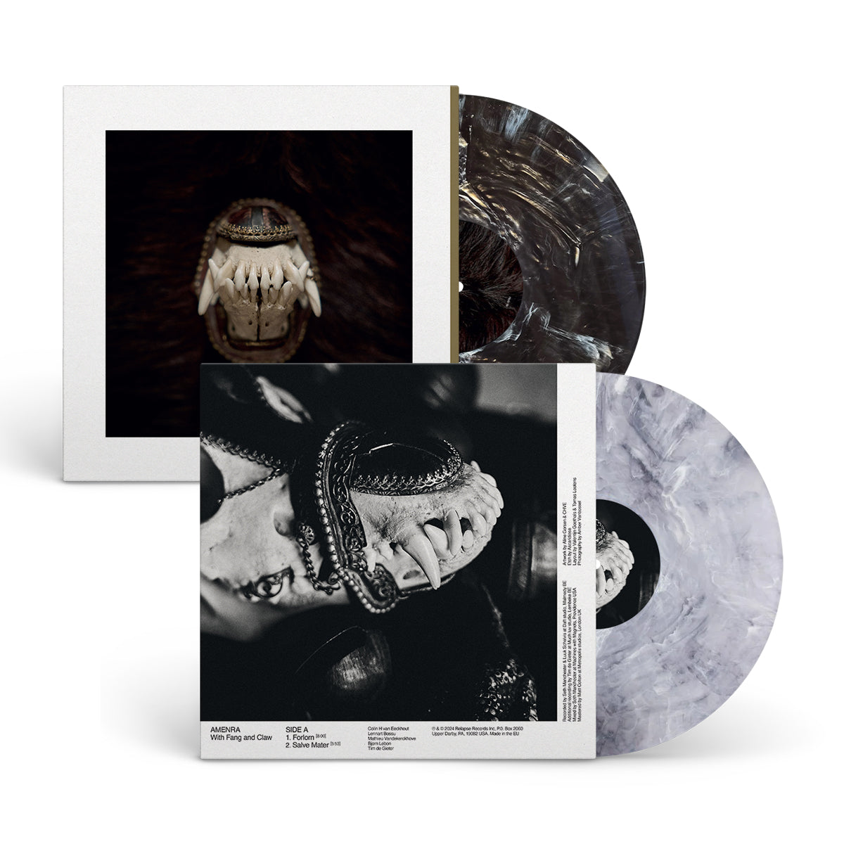 AMENRA &quot;De Toorn &amp; With Fang And Claw&quot; Vinyl Bundle BLEACH MARBLE BLACK ONYX MARBLE
