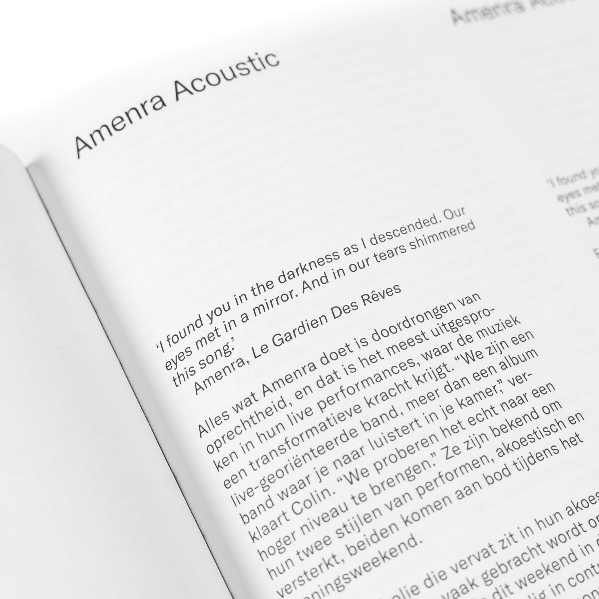 AMENRA &quot;Het Gloren&quot; Book
