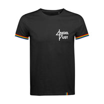 ANGEL DU$T &quot;Logo - Rainbow&quot; Ringer T-Shirt