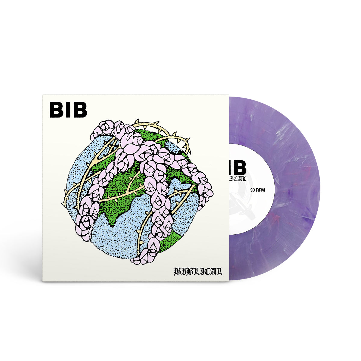 BIB &quot;Biblical&quot; 7&quot; PURPLE MARBLE