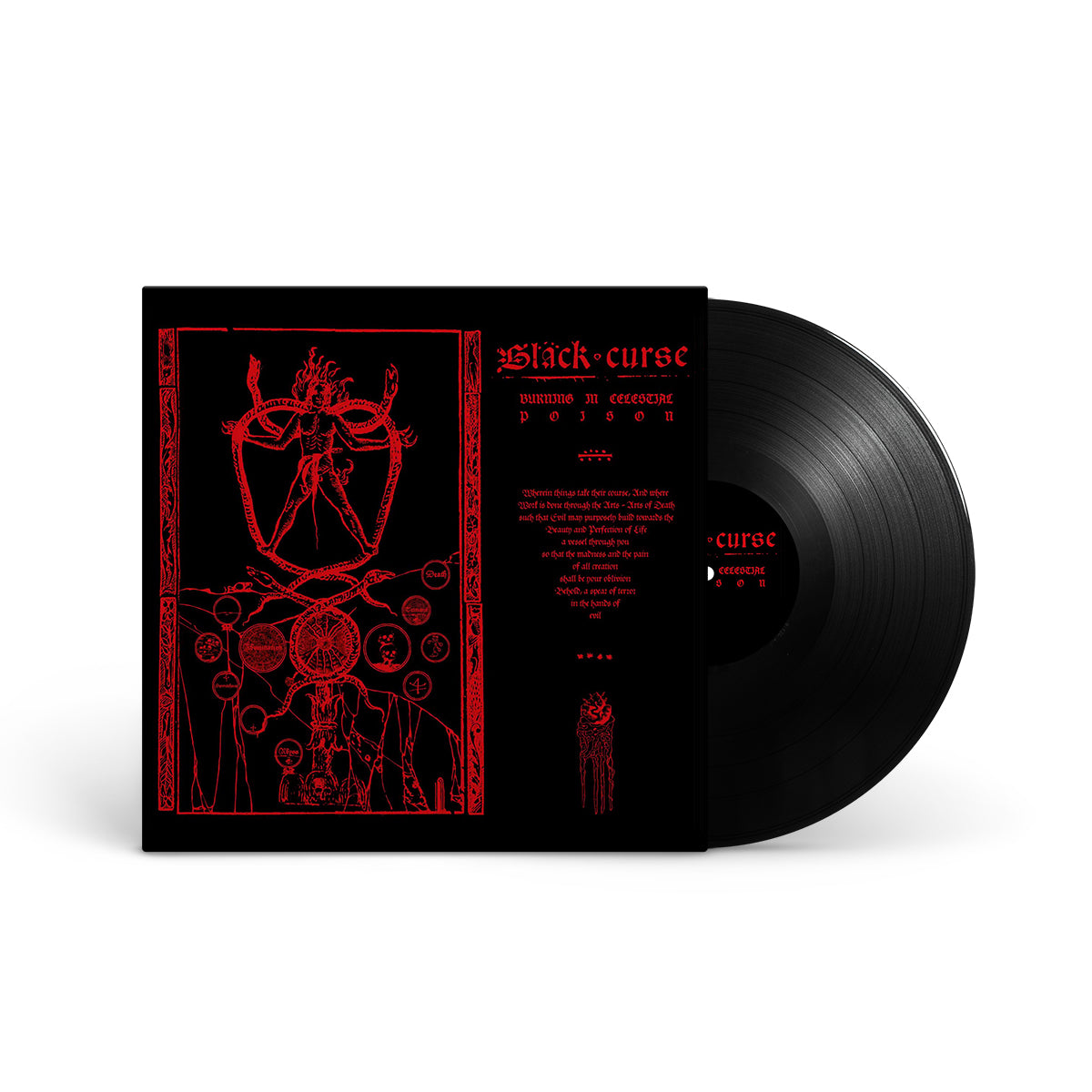 BLACK CURSE &quot;Burning In Celestial Poison&quot; LP BLACK