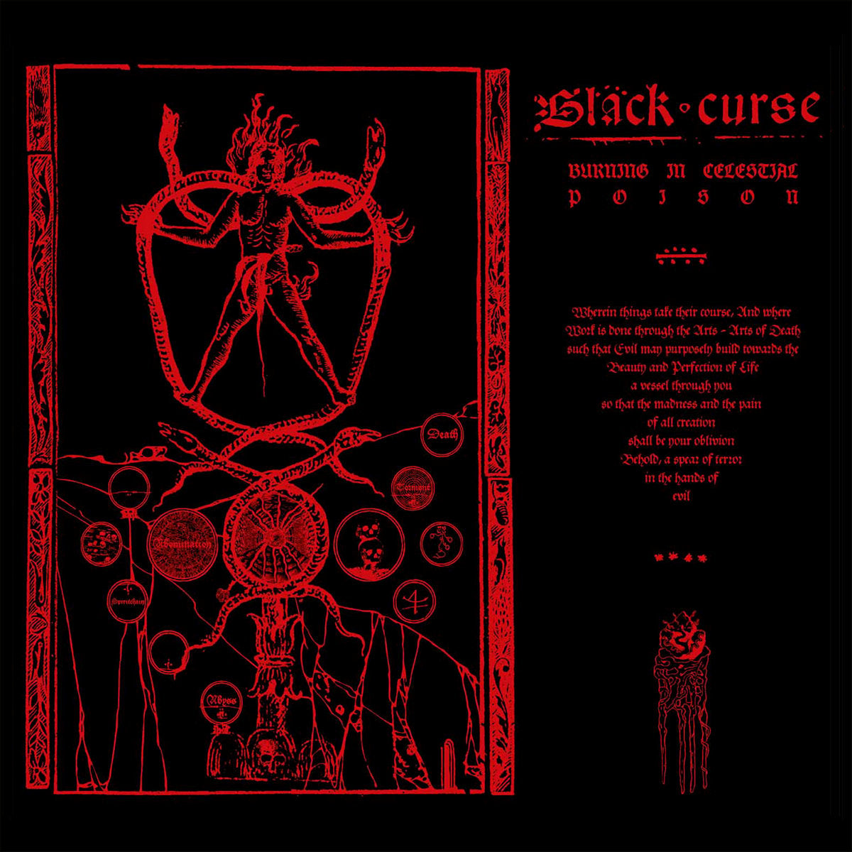 BLACK CURSE &quot;Burning In Celestial Poison&quot; CD