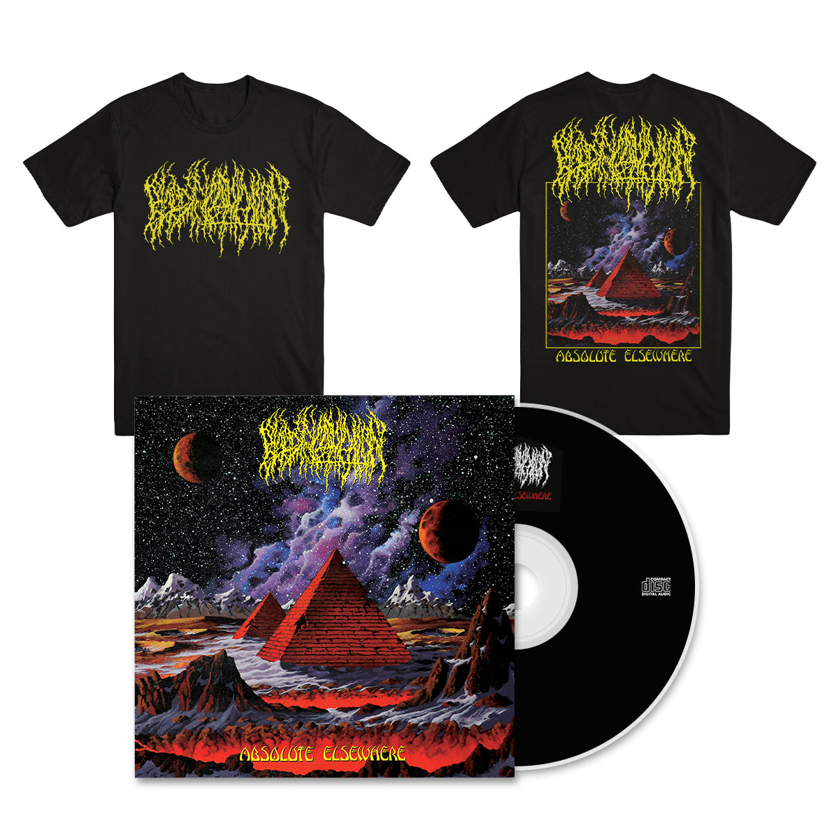 BLOOD INCANTATION &quot;Absolute Elsewhere&quot; CD + T-Shirt Bundle