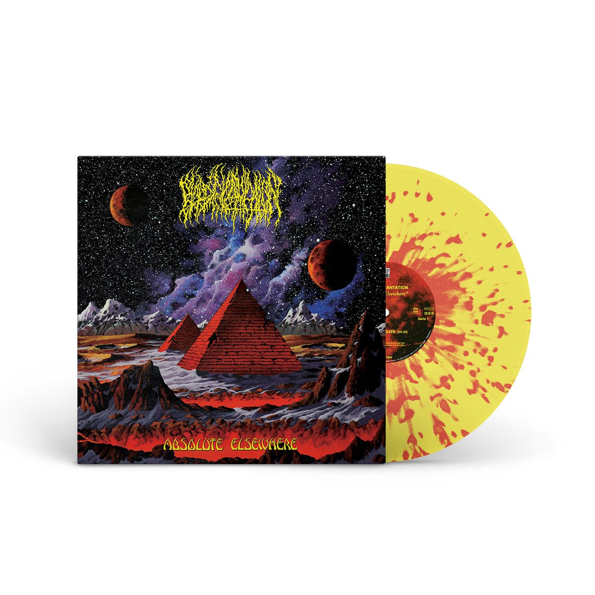 BLOOD INCANTATION "Absolute Elsewhere" LP TRANS. SUN YELLOW RED SPLATTER (EG EXCLUSIVE)