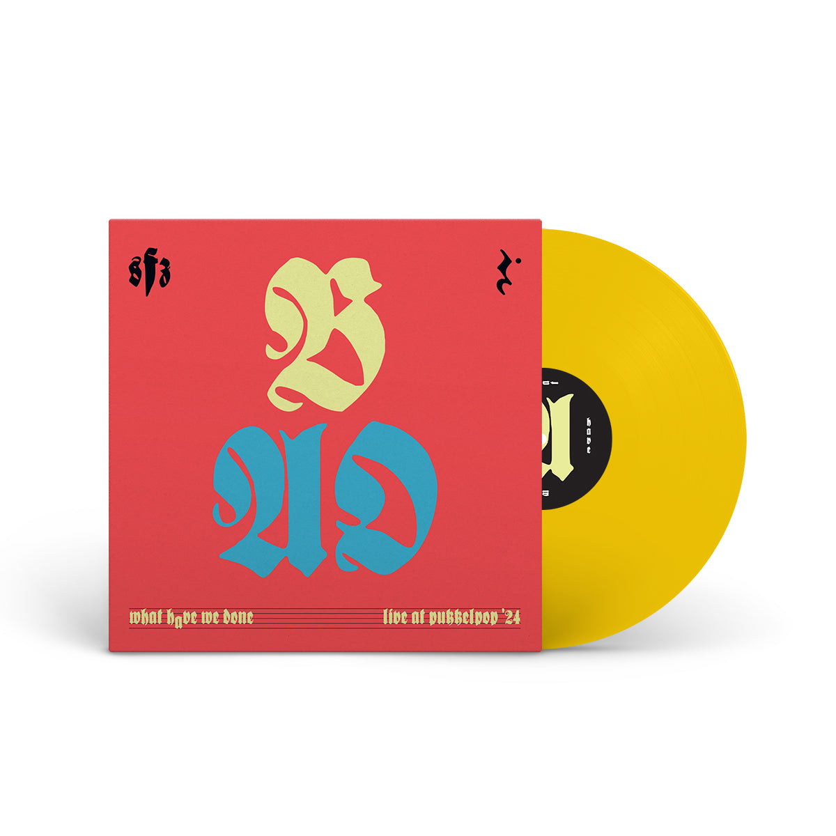 BRUTUS &amp; THE ATOMIC ORCHESTRA &quot;What Have We Done (Live At Pukkelpop)&quot; 10&quot; OPAQUE YELLOW (EVIL GREED EXCLUSIVE)