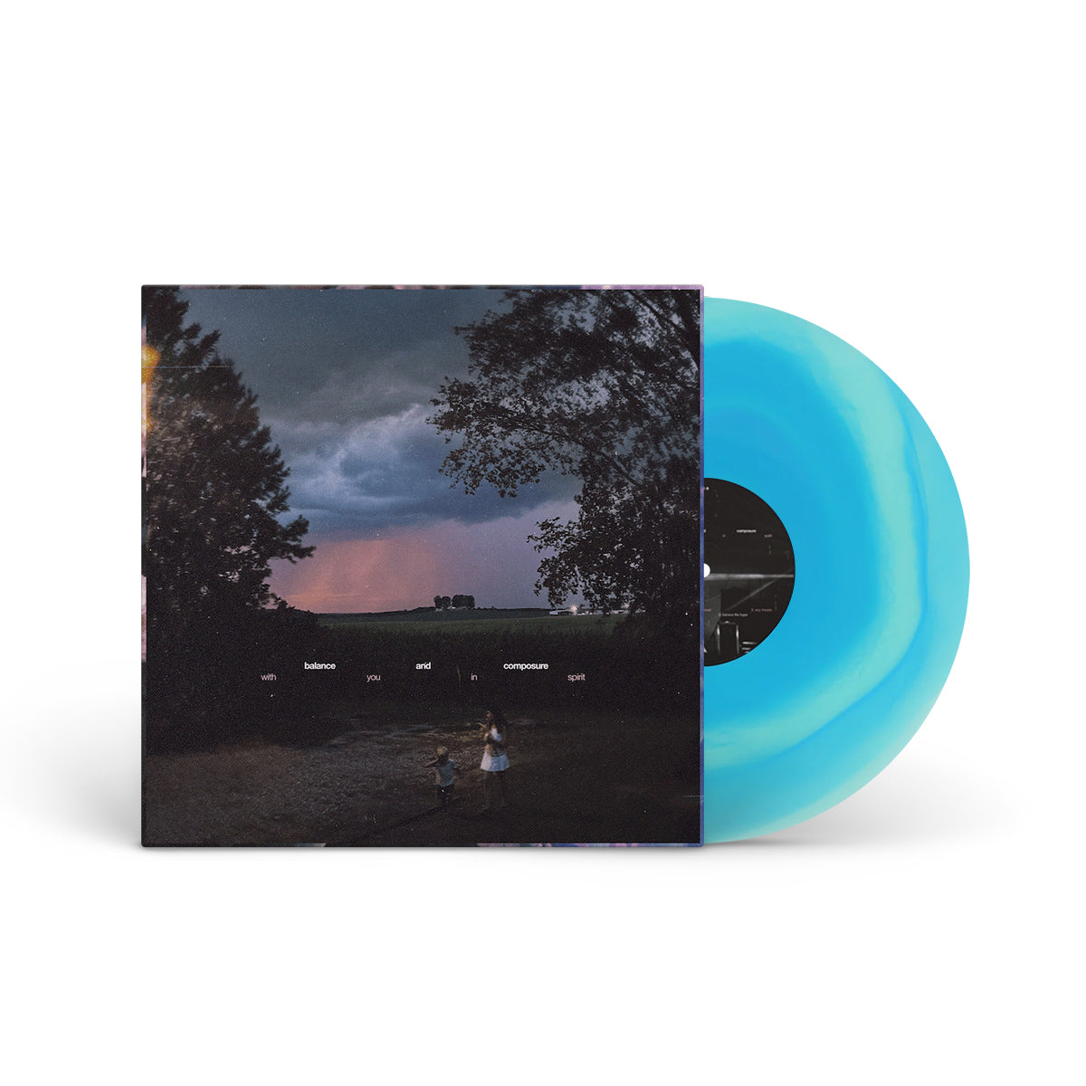 BALANCE &amp; COMPOSURE &quot;With You In Spirit&quot; LP CLEAR BLUE SWIRL