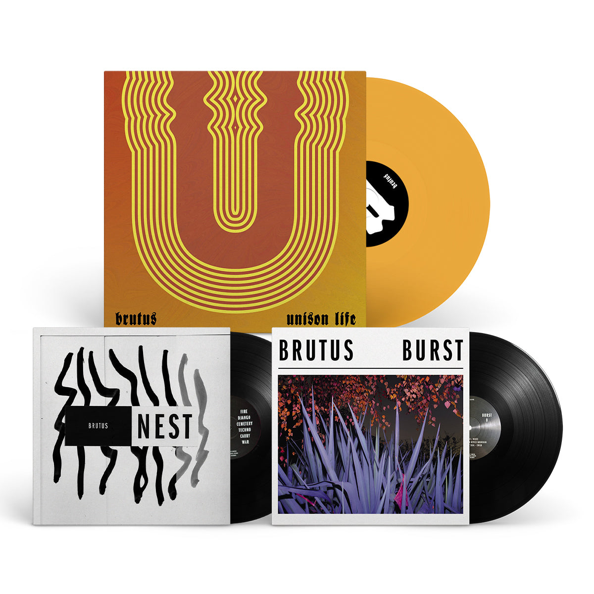 BRUTUS &quot;Burst + Nest + Unison Life&quot; Vinyl Bundle