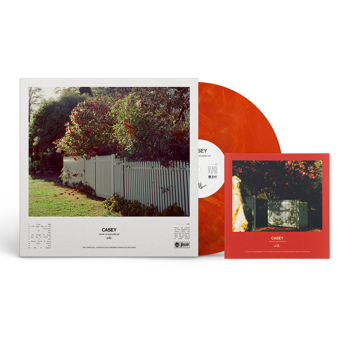 CASEY &quot;How To Disappear (Alternate Cover) + Booklet&quot; LP ERUPTION MARBLE + BOOKLET