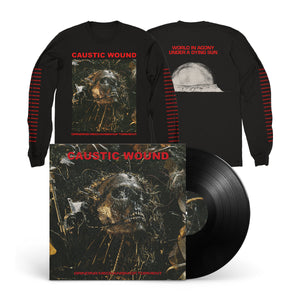 CAUSTIC WOUND "Grinding Mechanism Of Torment" LP + Longsleeve Bundle