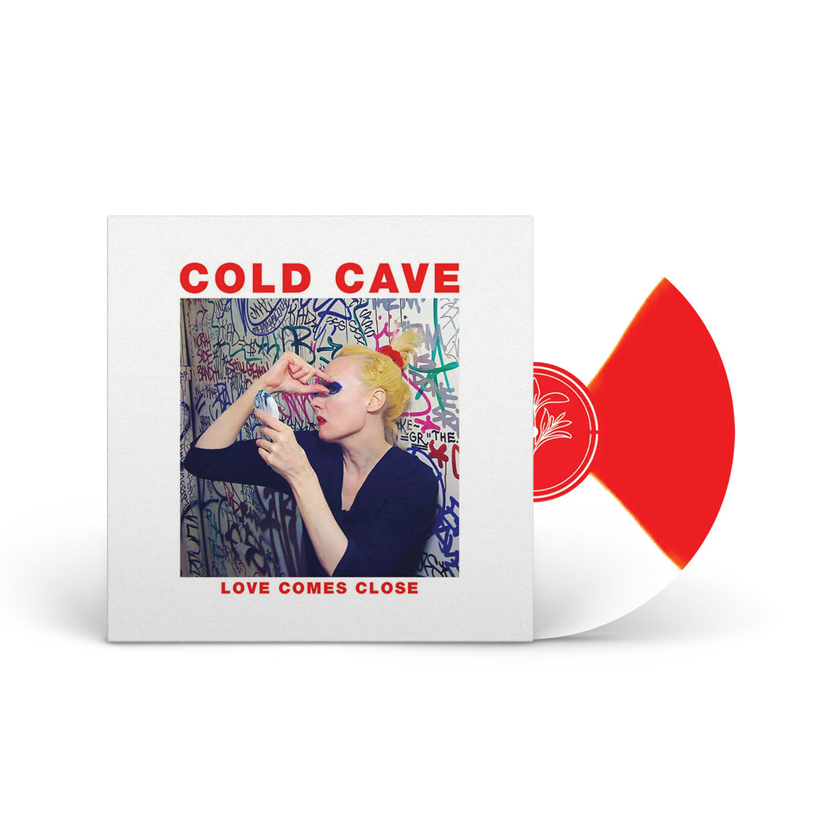 COLD CAVE "Love Comes Close" LP RED &amp; WHITE BUTTERFLY