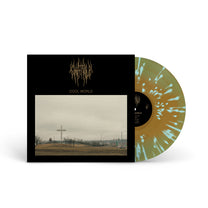 CHAT PILE &quot;Cool World&quot; LP A B OLIVE GREEN &amp; GOLD W BABY BLUE SPLATTER