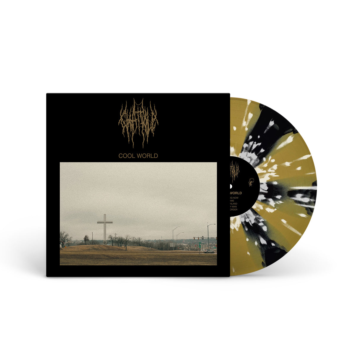 CHAT PILE &quot;Cool World&quot; LP BLACK GOLD PINWHEEL W WHITE SPLATTER (EG EXCLUSIVE)