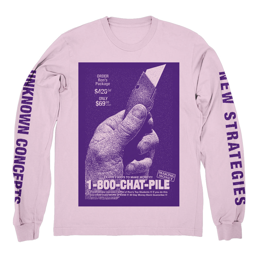 CHAT PILE "1-800 - Pink" Longsleeve