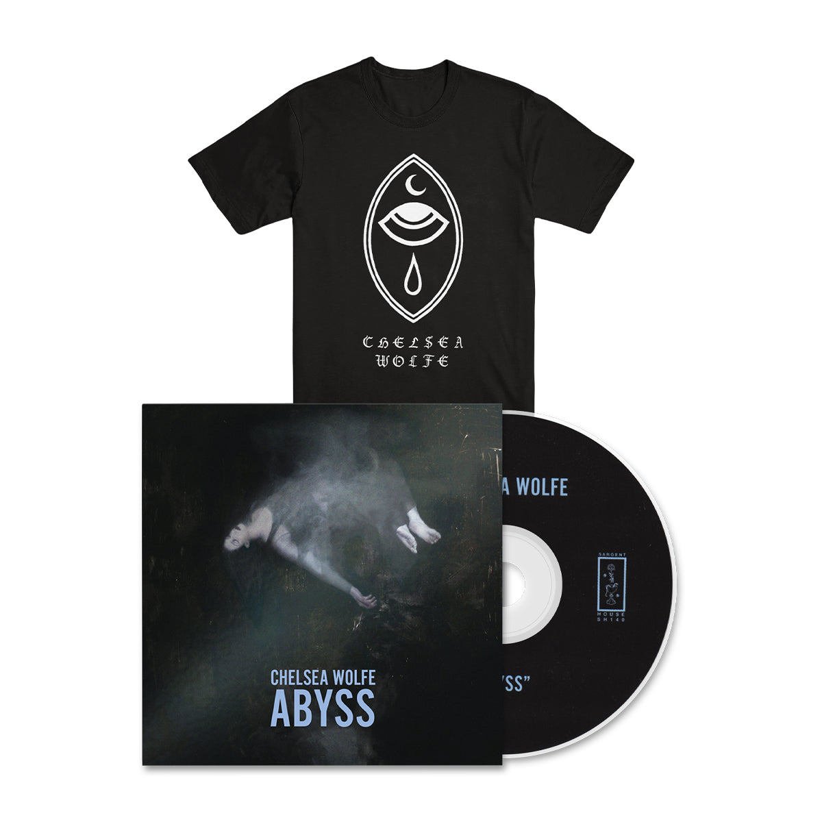 CHELSEA WOLFE &quot;Abyss - Crying Eye&quot; CD + T-Shirt Bundle