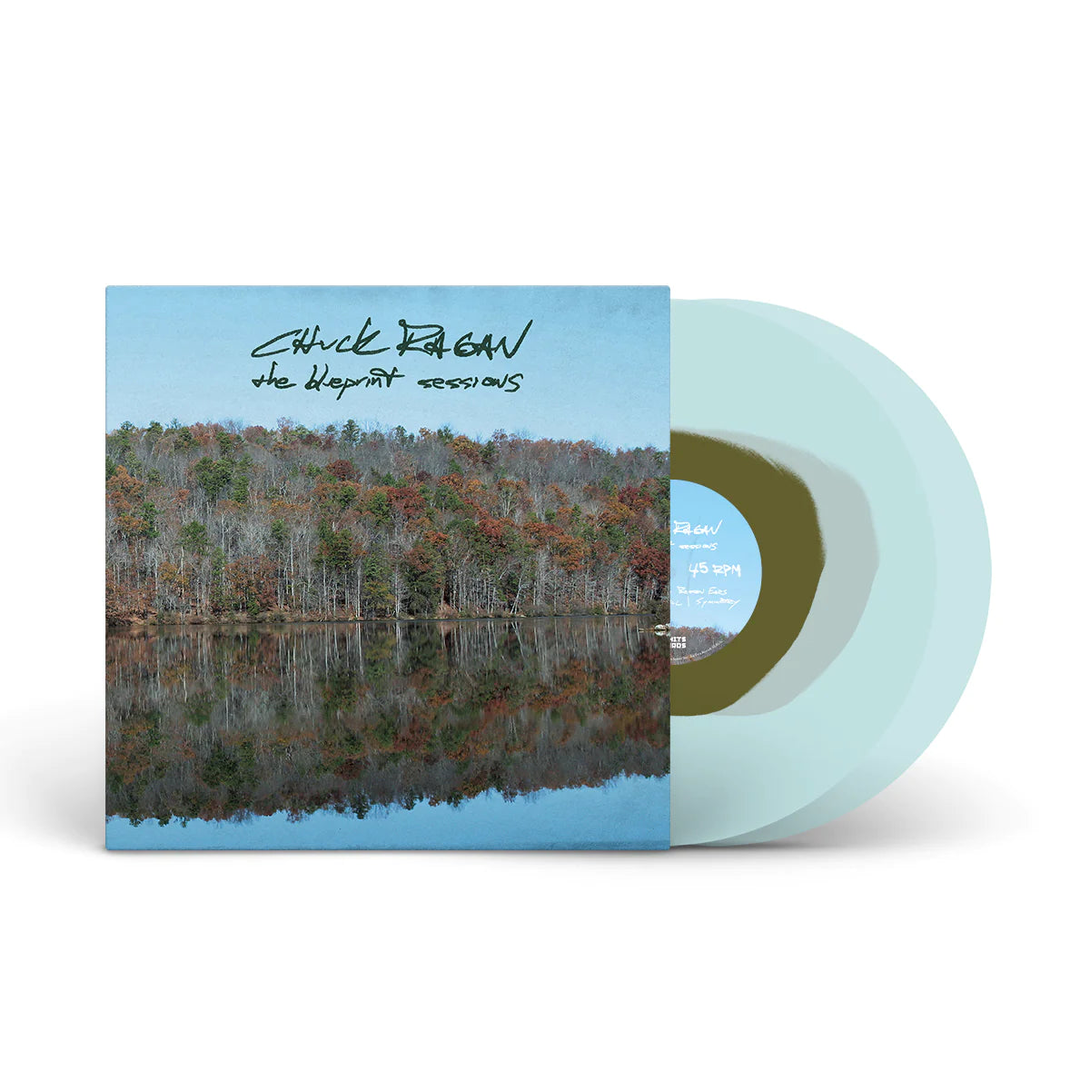 CHUCK RAGAN &quot;The Blueprint Sessions&quot; LP SWAMP GREEN IN ELECTRIC BLUE &amp; BROWN IN ELECTRIC BLUE