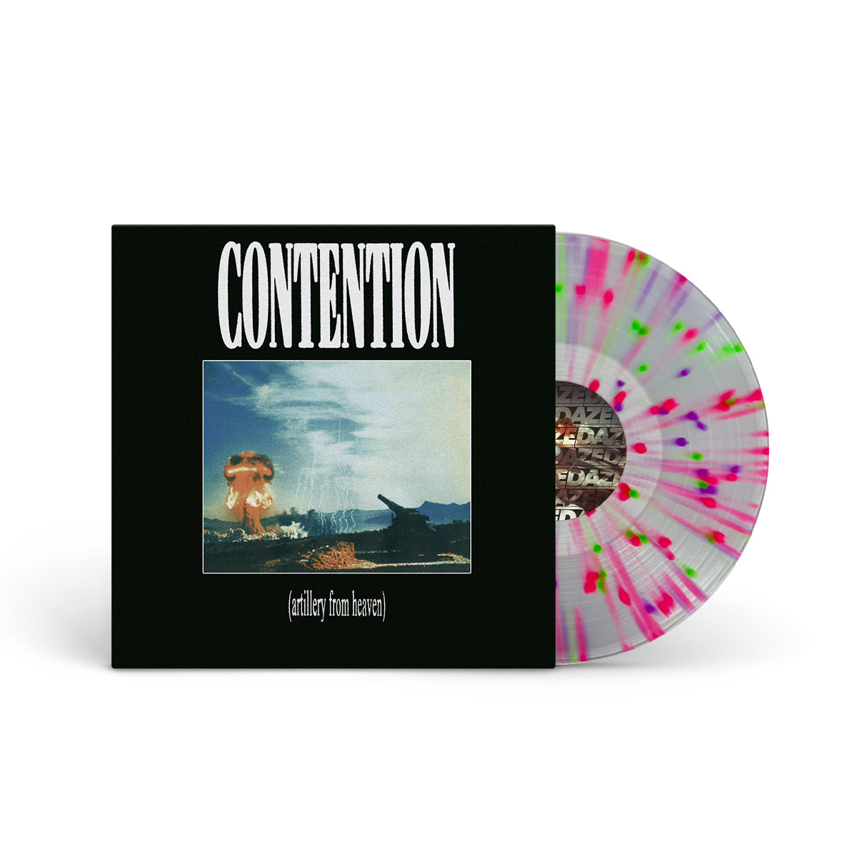 CONTENTION &quot;Artillery From Heaven&quot; LP NEON CELEBRATION SPLATTER