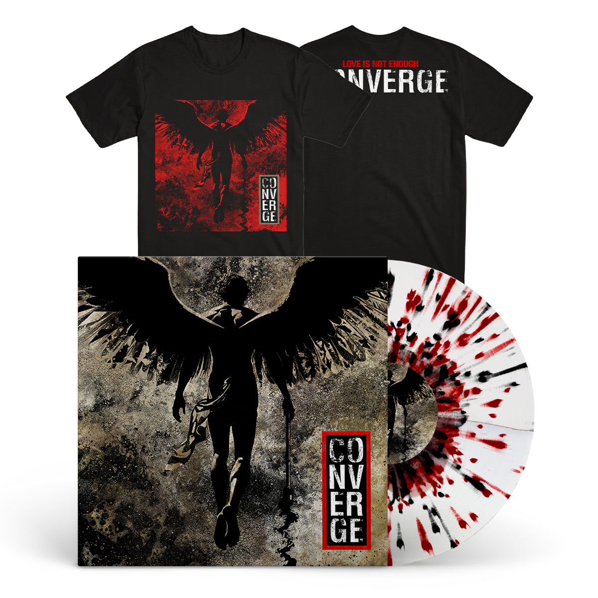 CONVERGE &quot;Love Is Not Enough&quot; LP + T-Shirt Bundle SLAUGHTERHOUSE (EVIL GREED EXCLUSIVE)