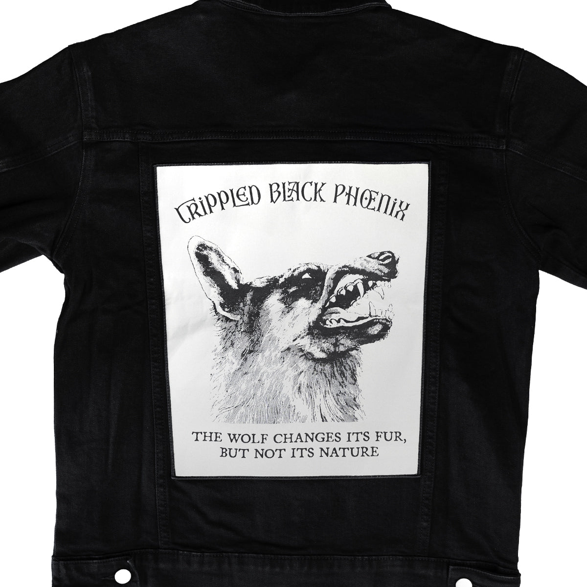 CRIPPLED BLACK PHOENIX "I, Vigilante" Denim Jacket