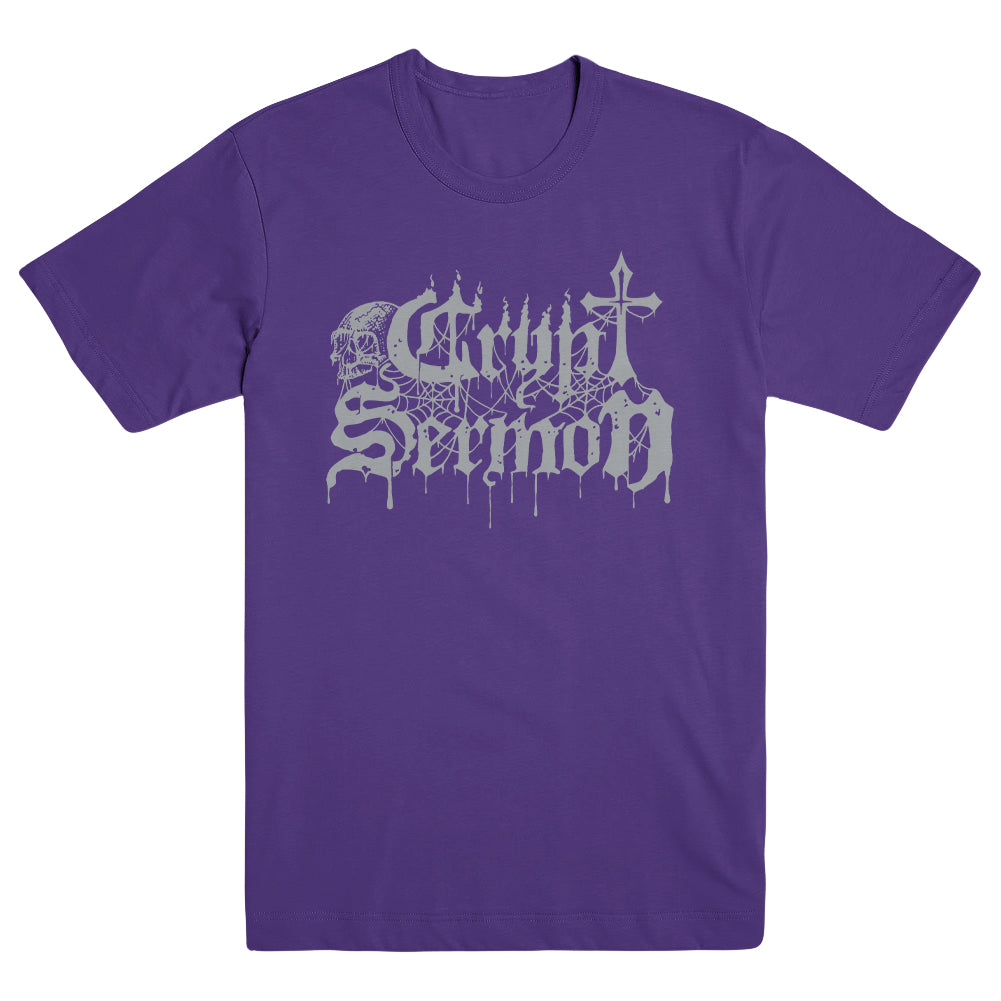 CRYPT SERMON &quot;Logo - Purple&quot; T-Shirt