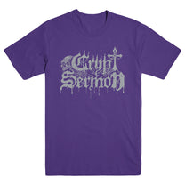 CRYPT SERMON &quot;Logo - Purple&quot; T-Shirt
