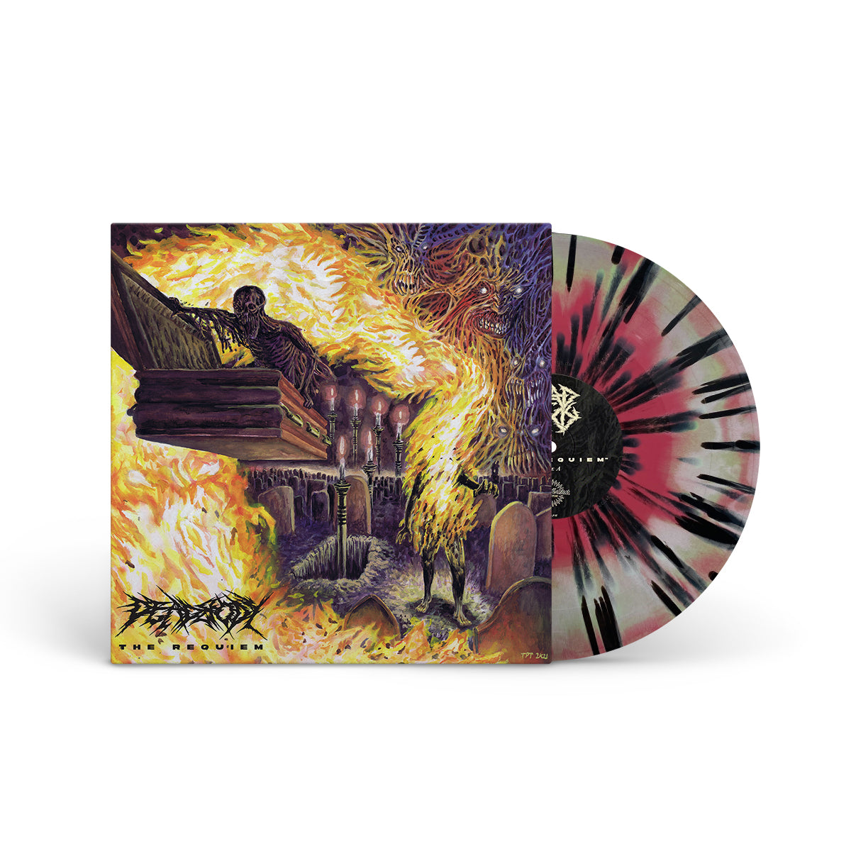 DEADBODY &quot;The Requiem&quot; LP OXBLOOD GREEN SILVER W BLACK SPLATTER