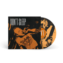 DON&#39;T SLEEP &quot;S/T&quot; 12&quot; TRANSPARENT AMBER W SCREENPRINTED B-SIDE