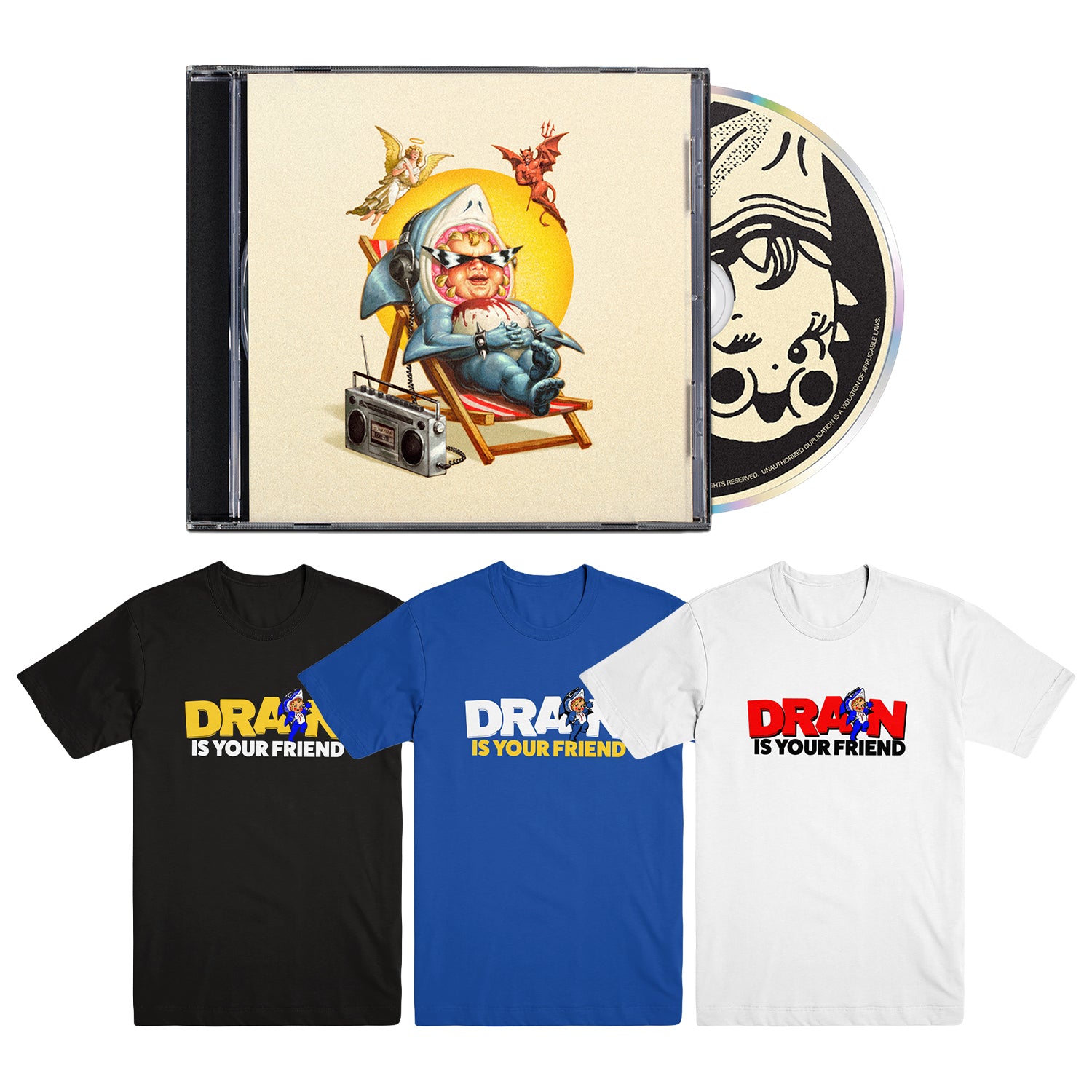 DRAIN &quot;...Is Your Friend&quot; CD + T-Shirt Bundle