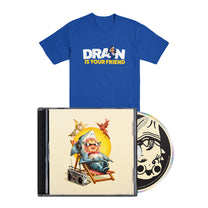 DRAIN &quot;...Is Your Friend&quot; CD + T-Shirt Bundle BLUE