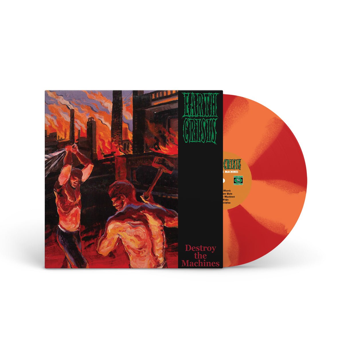 EARTH CRISIS "Destroy The Machines - 30th Anniversary Reissue" LP ORANGE RUBY RED X (EG EXCLUSIVE)