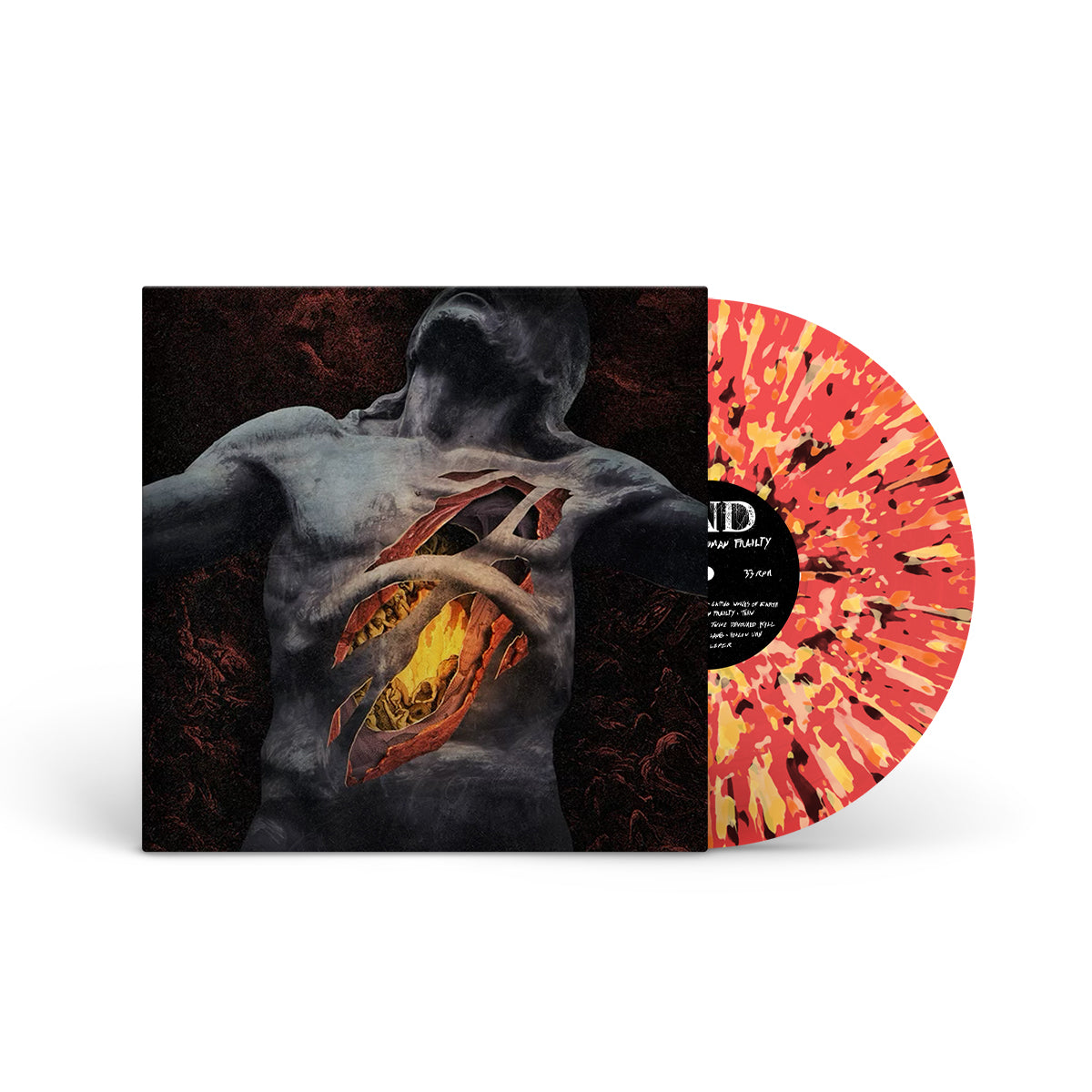 END &quot;The Sin Of Human Frailty&quot; LP CLEAR RED W SPLATTER