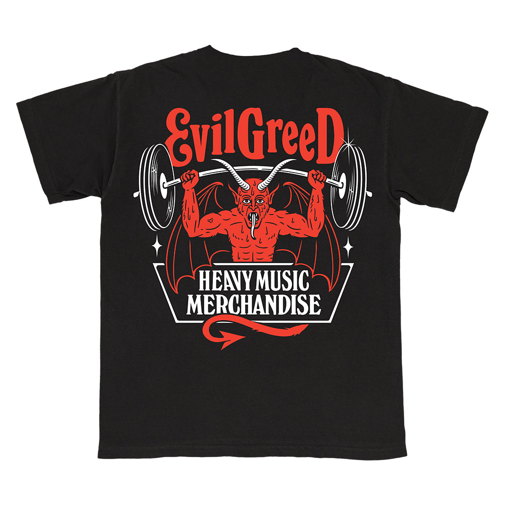EVIL GREED &quot;Heavy Music - Black&quot; T-Shirt