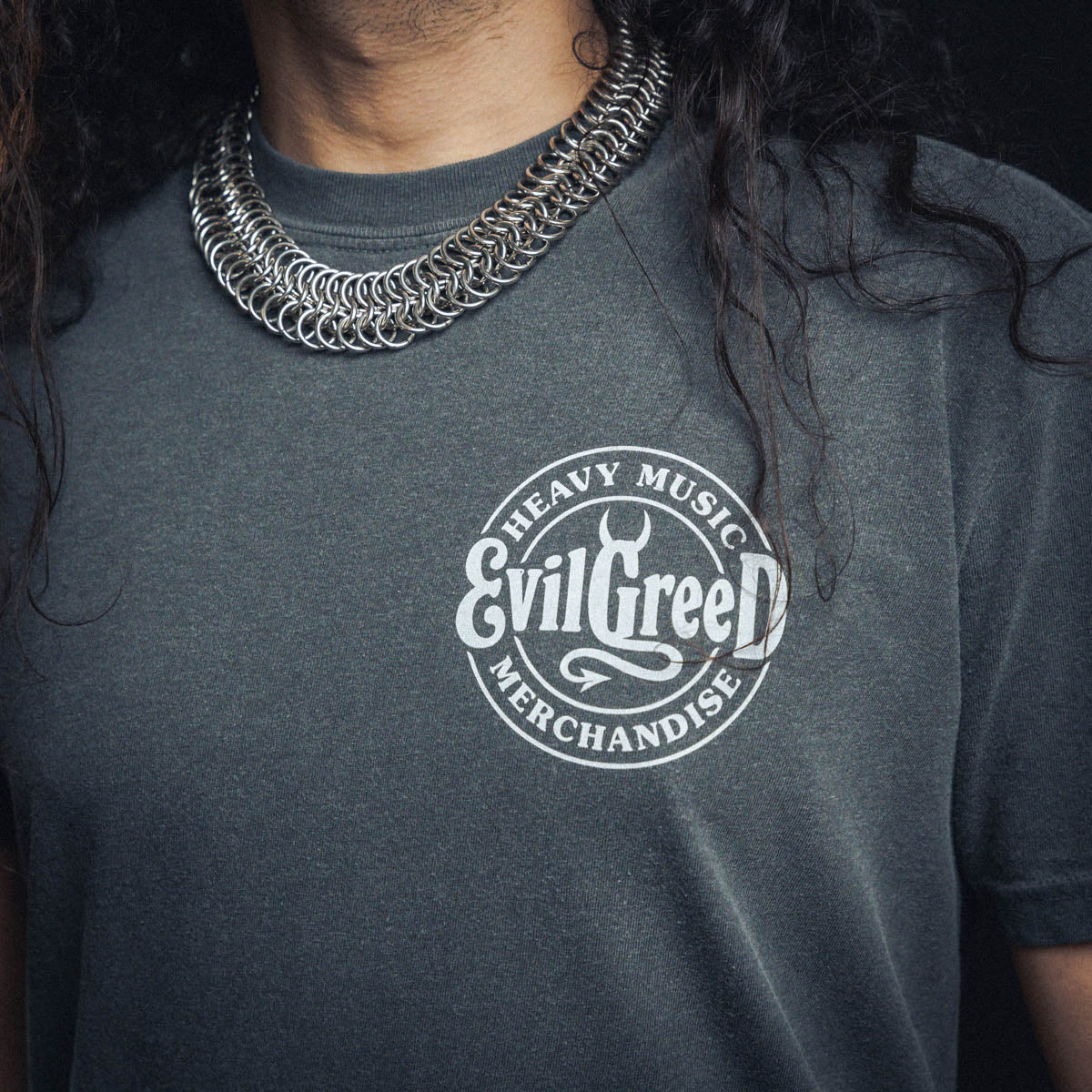 EVIL GREED &quot;Heavy Music - Grey&quot; T-Shirt