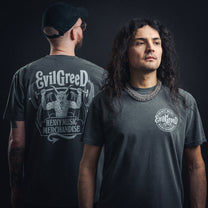 EVIL GREED &quot;Heavy Music - Grey&quot; T-Shirt