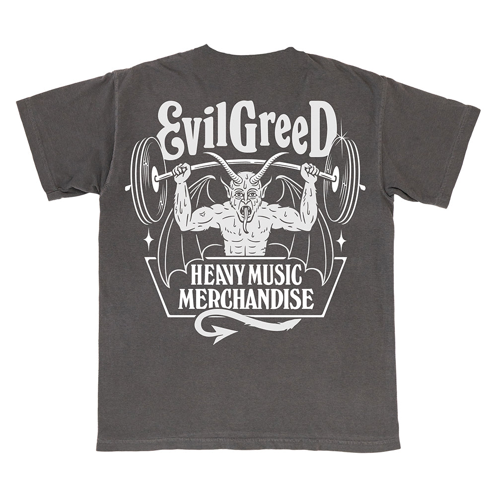 EVIL GREED &quot;Heavy Music - Grey&quot; T-Shirt