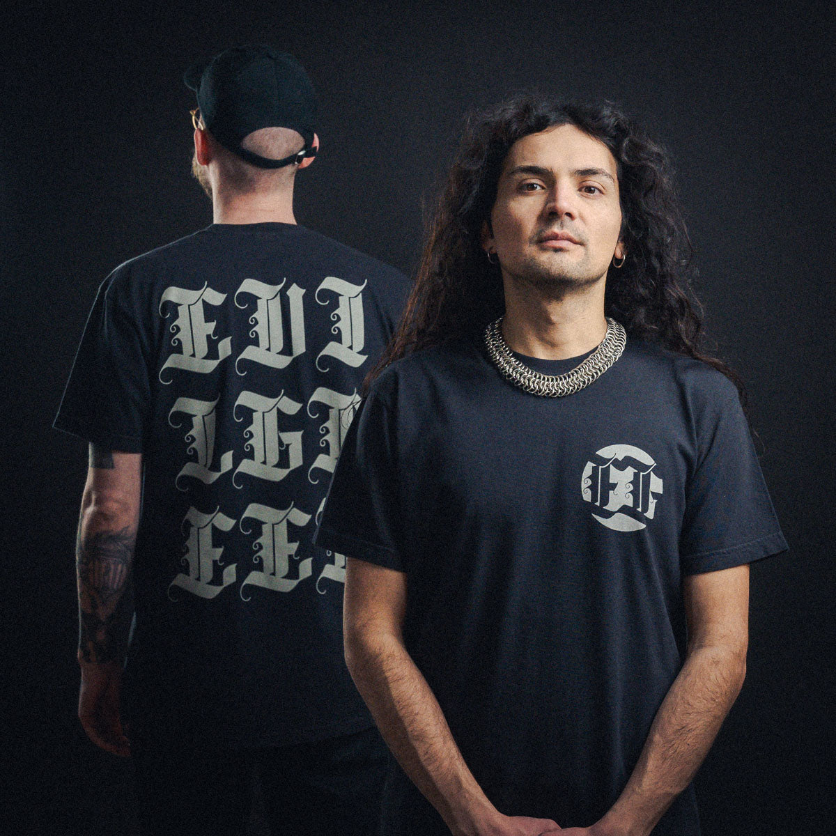 EVIL GREED &quot;Letters - Black&quot; T-Shirt