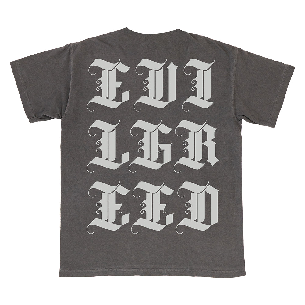 EVIL GREED &quot;Letters - Grey&quot; T-Shirt