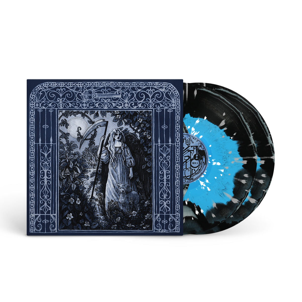 FAETOOTH &quot;Labyrinthine&quot; 2xLP BLUE BLACK WHITE MERGE W WHITE &amp; SILVER SPLATTER (EG EXCLUSIVE)