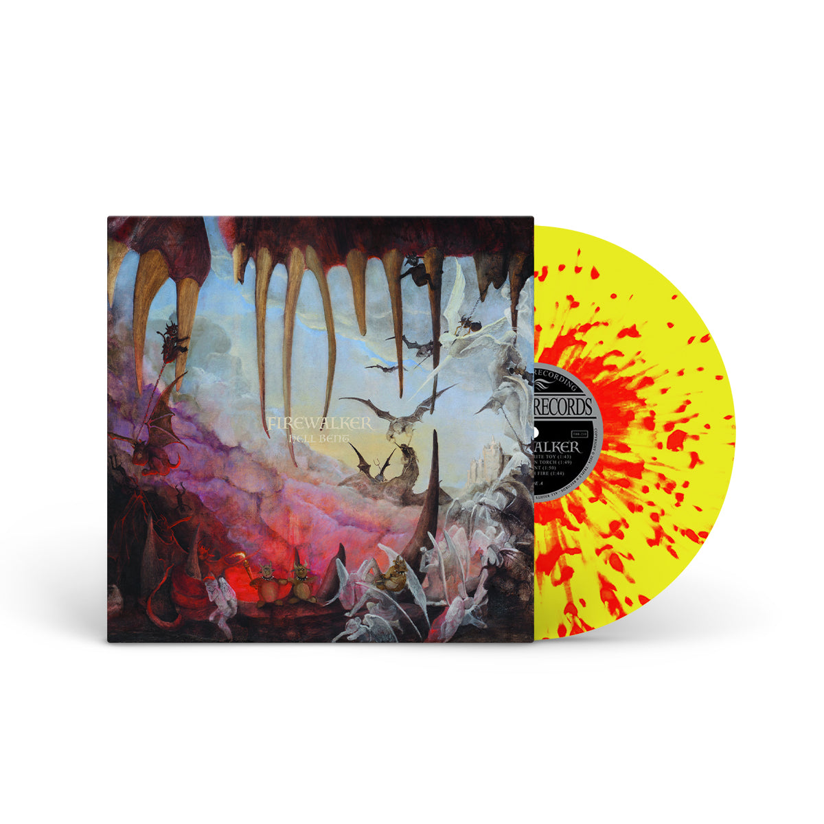 FIREWALKER &quot;Hell Bent&quot; LP YELLLOW W RED SPLATTER