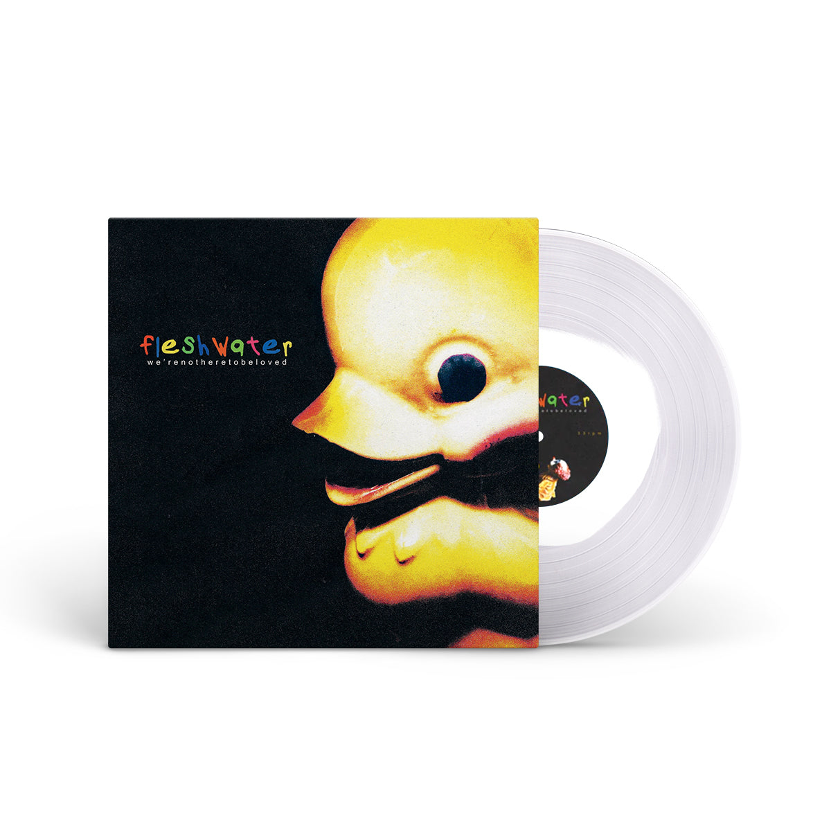 FLESHWATER &quot;We&#39;re Not Here To Be Loved&quot; LP WHITE IN CLEAR