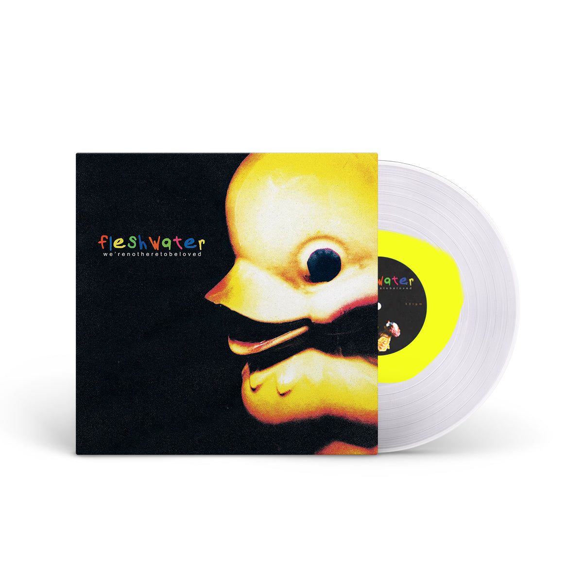 FLESHWATER &quot;We&#39;re Not Here To Be Loved&quot; LP YELLOW IN CLEAR