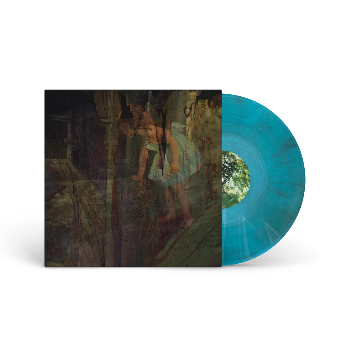 FULL OF HELL / GASP &quot;Split&quot; 12&quot; ELECTRIC BLUE W BROWN SMOKE
