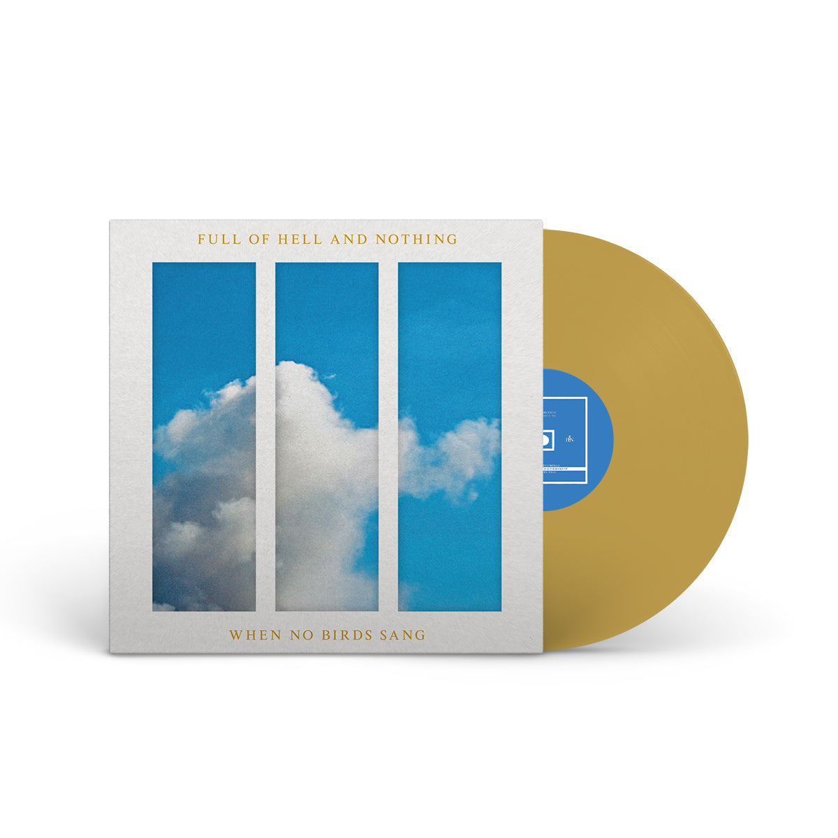 FULL OF HELL &amp; NOTHING &quot;When No Birds Sang&quot; LP METALLIC GOLD