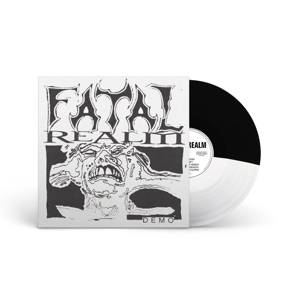 FATAL REALM &quot;Demo&quot; LP HALF BLACK HALF CLEAR