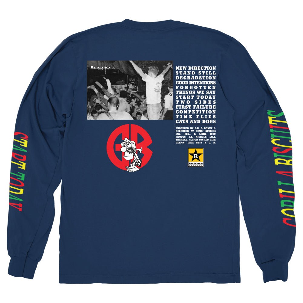 GORILLA BISCUITS "Start Today - Navy" Longsleeve