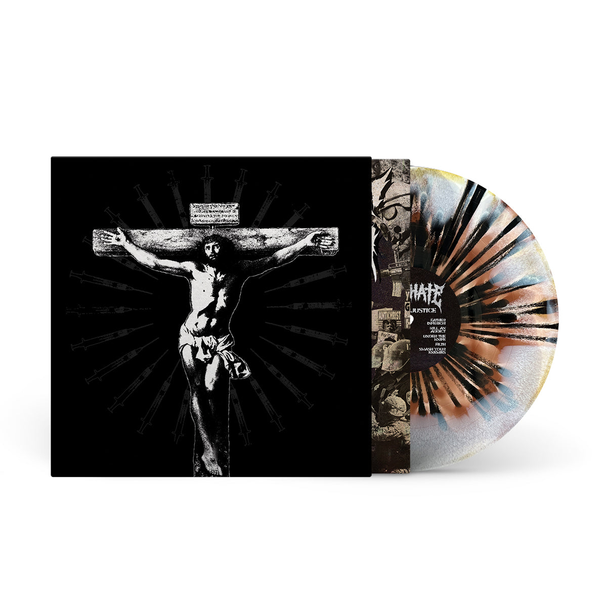 GOD&#39;S HATE &quot;Divine Injustice&quot; 12&quot; BROWN BONE GOLD MIX