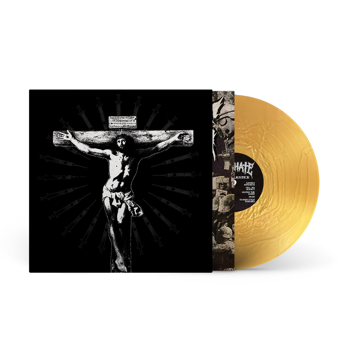 GOD&#39;S HATE &quot;Divine Injustice&quot; 12&quot; GOLD NUGGET