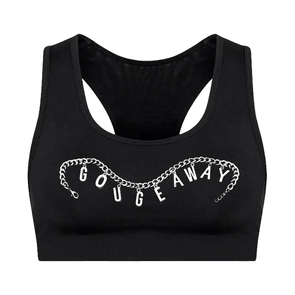 GOUGE AWAY &quot;Logo&quot; Sports Bra