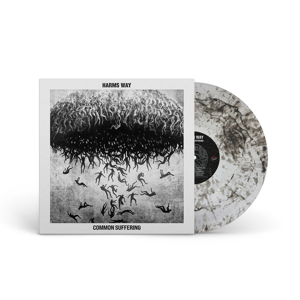 HARM&#39;S WAY &quot;Common Suffering&quot; LP CRYSTAL CLEAR W BLACK DUST